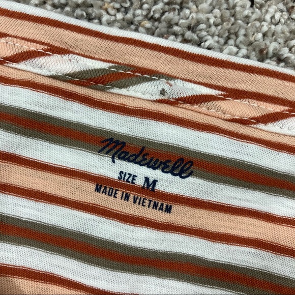 Madewell Whisper Crewneck Tee Cordoba Stripe - Picture 4 of 5